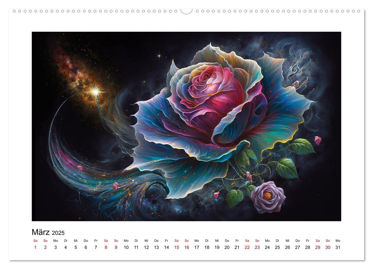 Bild: 9783383873508 | Kosmische Blüten (hochwertiger Premium Wandkalender 2025 DIN A2...