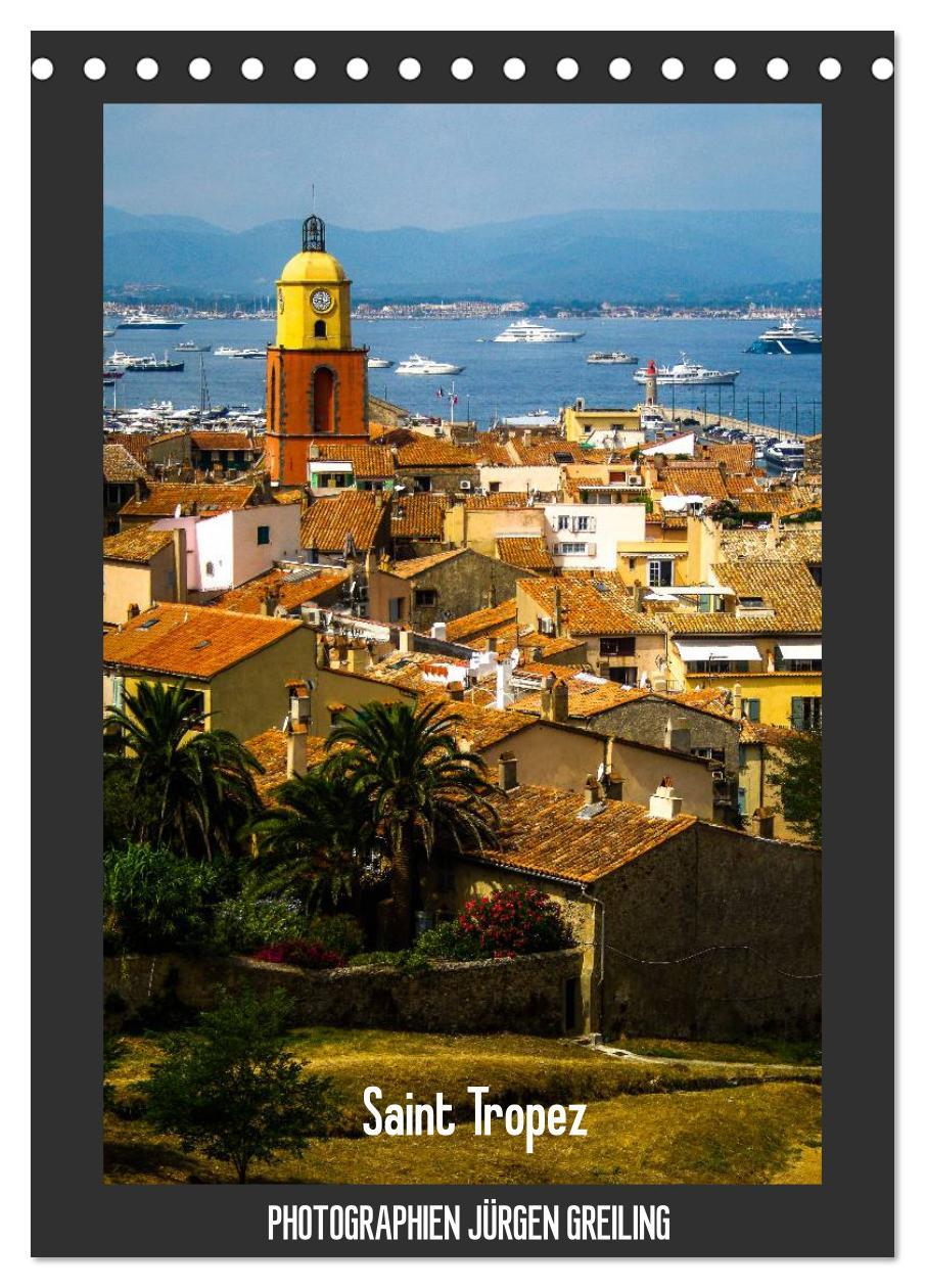 Cover: 9783457083666 | Saint Tropez (Tischkalender 2025 DIN A5 hoch), CALVENDO Monatskalender