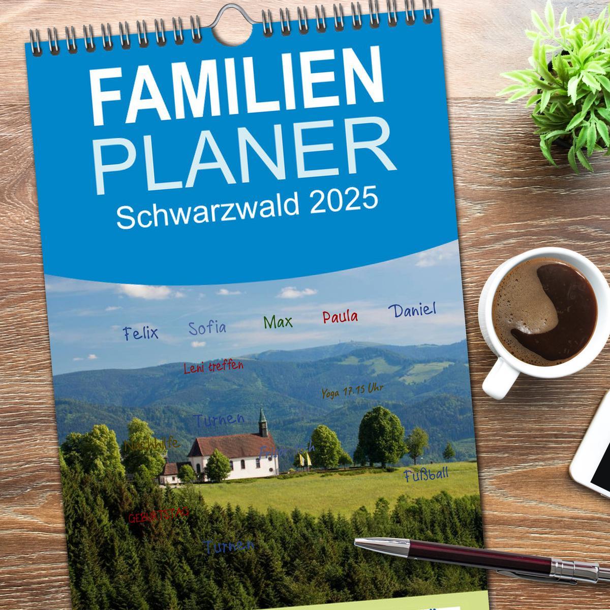 Bild: 9783457113271 | Familienplaner 2025 - Schwarzwald 2025 mit 5 Spalten (Wandkalender,...