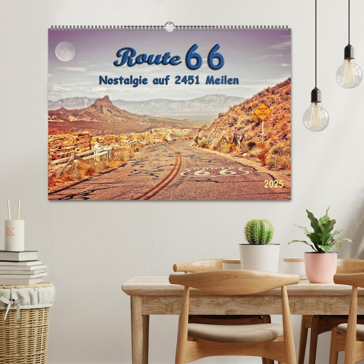 Bild: 9783435479672 | Nostalgie auf 2451 Meilen - Route 66 (Wandkalender 2025 DIN A2...