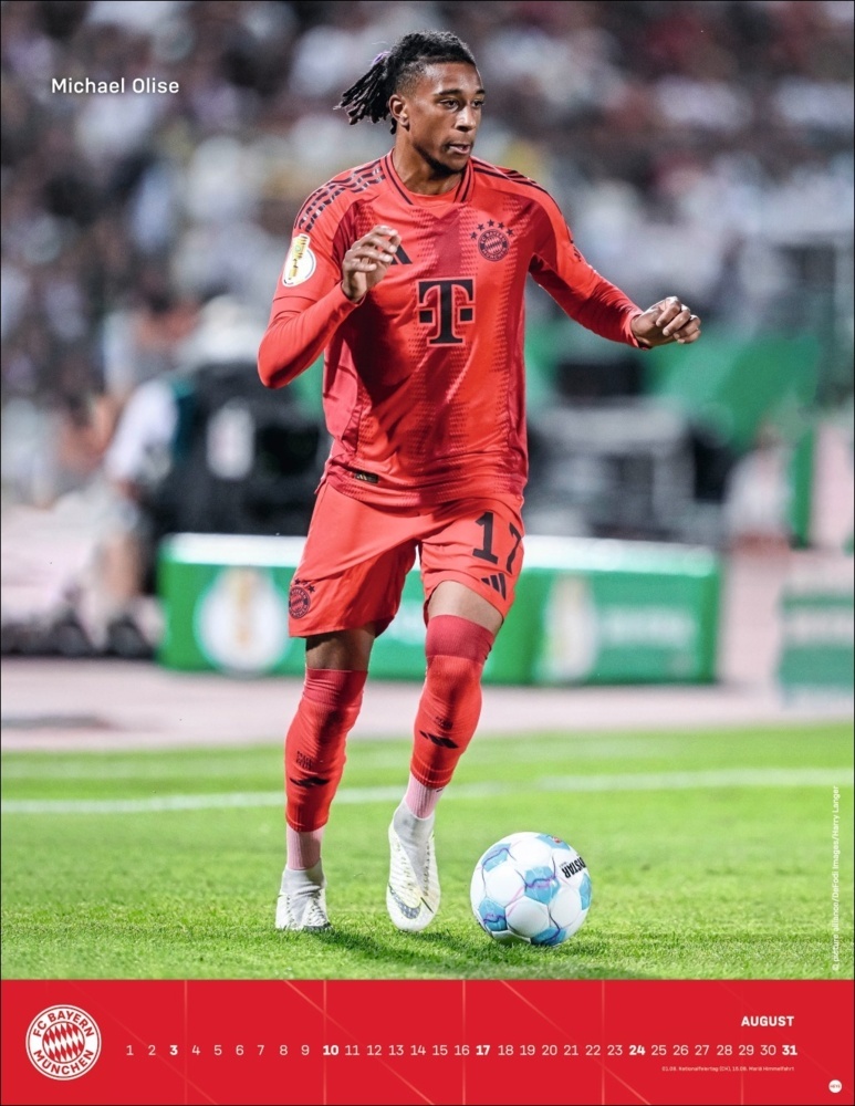 Bild: 9783756405398 | FC Bayern München Posterkalender 2025 | Kalender | Spiralbindung