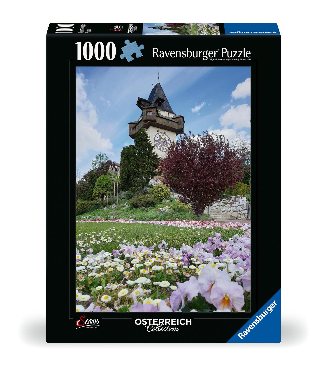 Cover: 4005555006114 | Ravensburger Puzzle 12000611 - Uhrturm in Graz - 1000 Teile Puzzle...