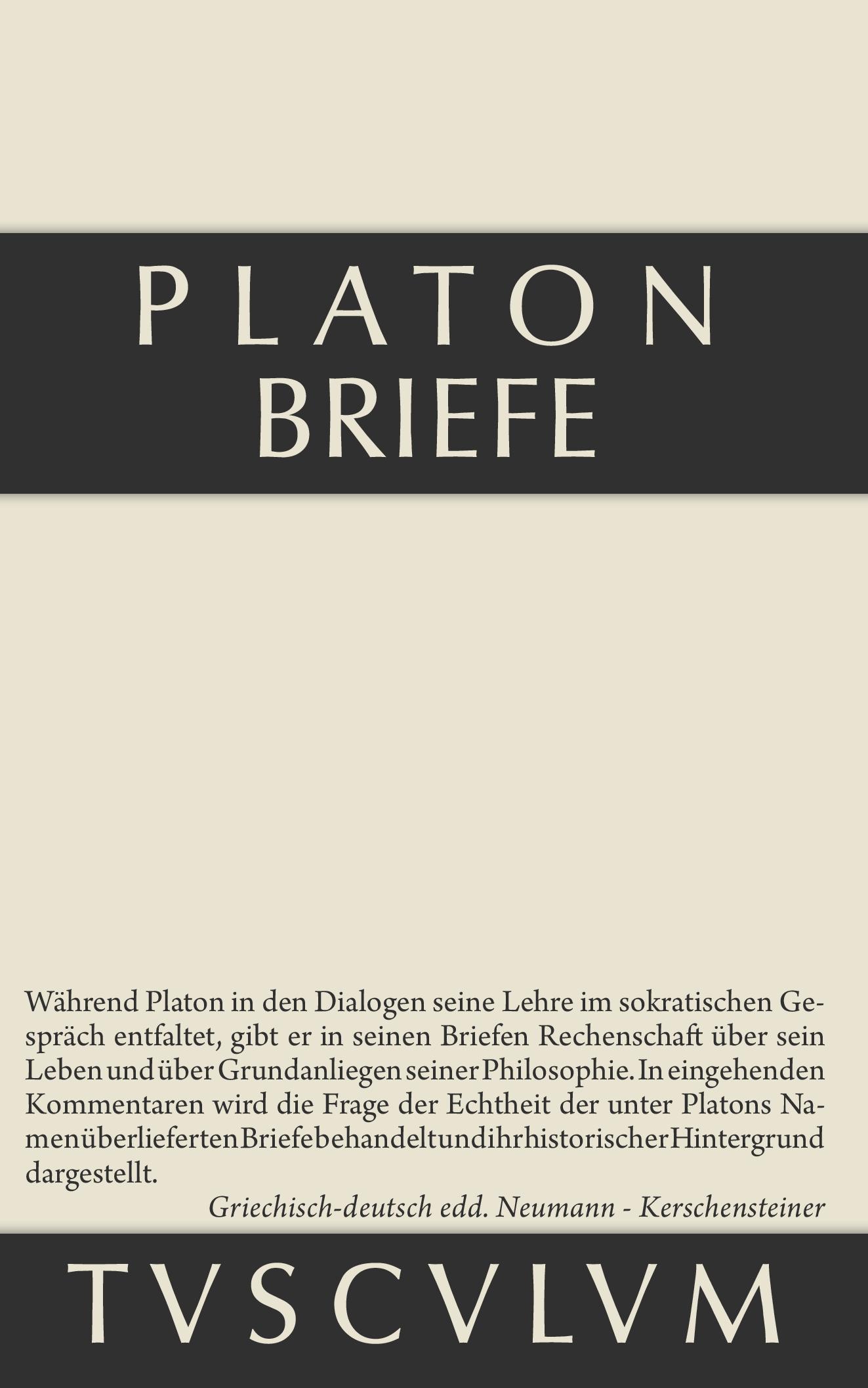 Cover: 9783110355475 | Briefe | Griechisch-deutsch | Platon | Buch | 236 S. | Deutsch | 2014