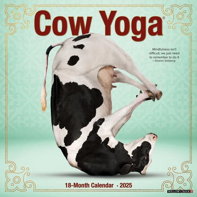 Cover: 9781549242595 | Cow Yoga 2025 12 X 12 Wall Calendar | Willow Creek Press | Kalender