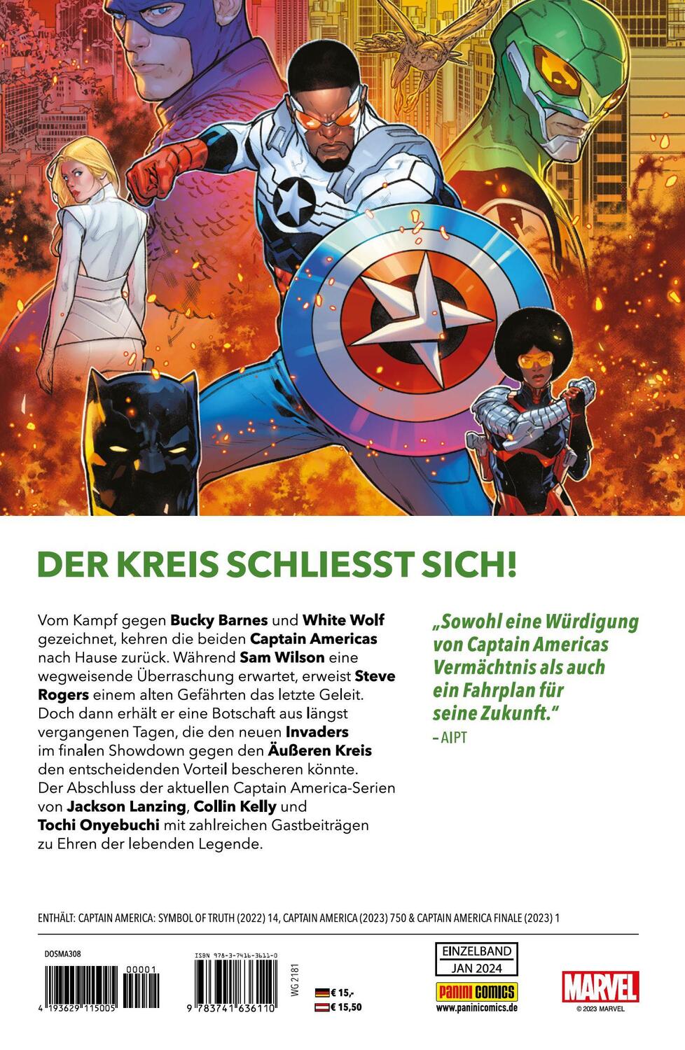 Rückseite: 9783741636110 | Captain America: Das Finale | Tochi Onyebuchi (u. a.) | Taschenbuch