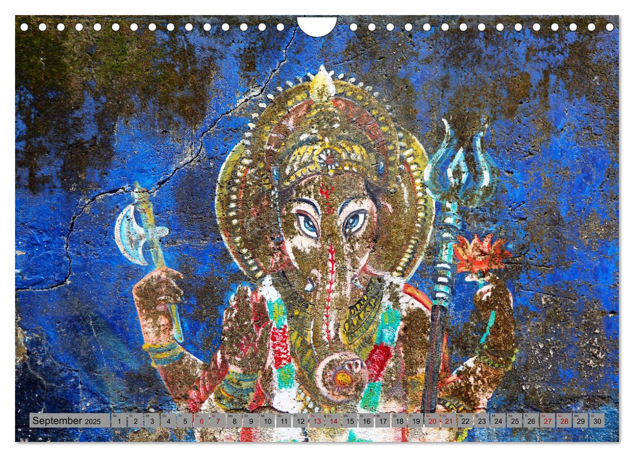 Bild: 9783457231227 | Typisch Indien - Ganesha der Elefantengott (Wandkalender 2025 DIN...