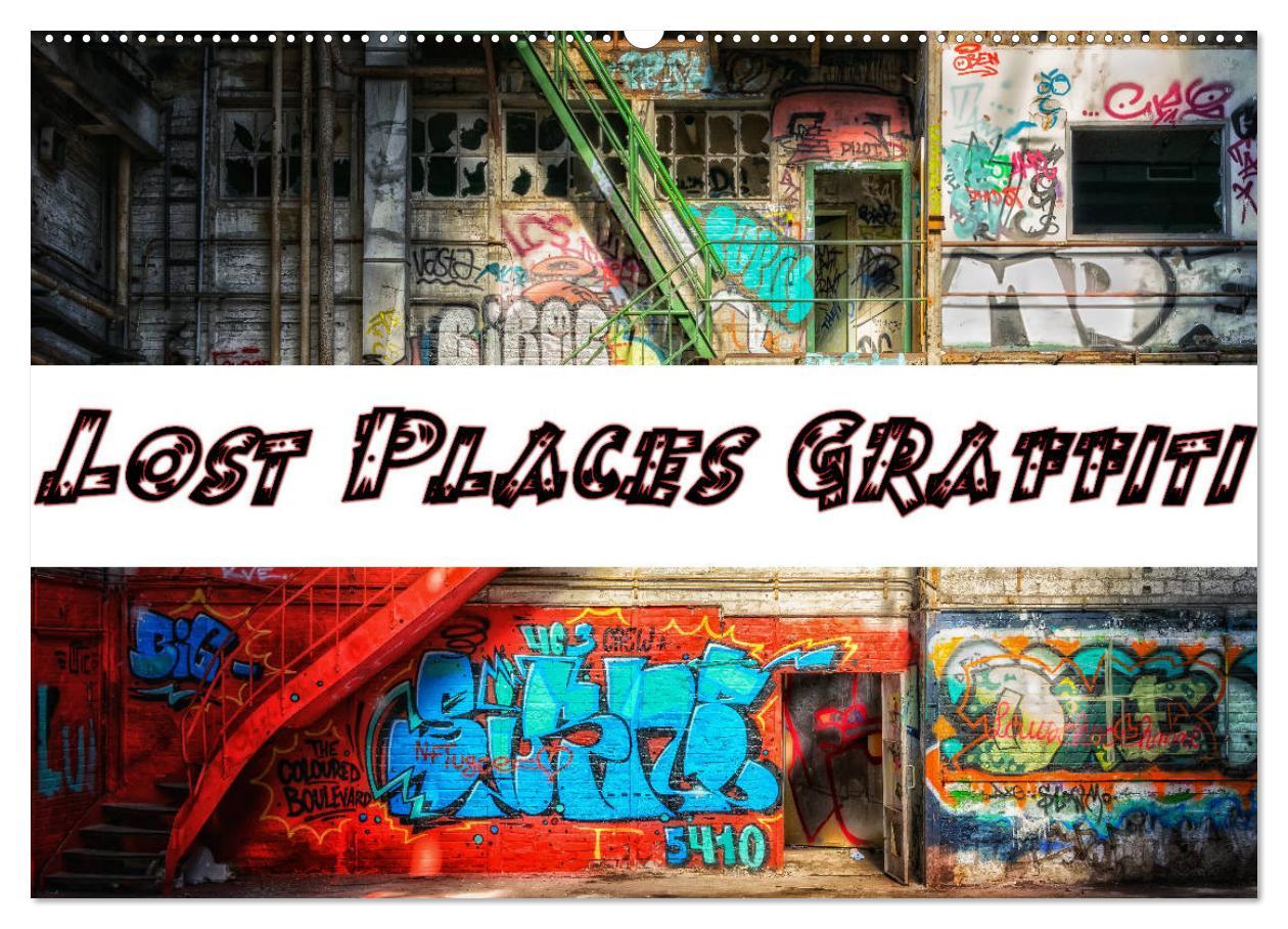 Cover: 9783435309924 | Lost Places Graffiti (Wandkalender 2025 DIN A2 quer), CALVENDO...