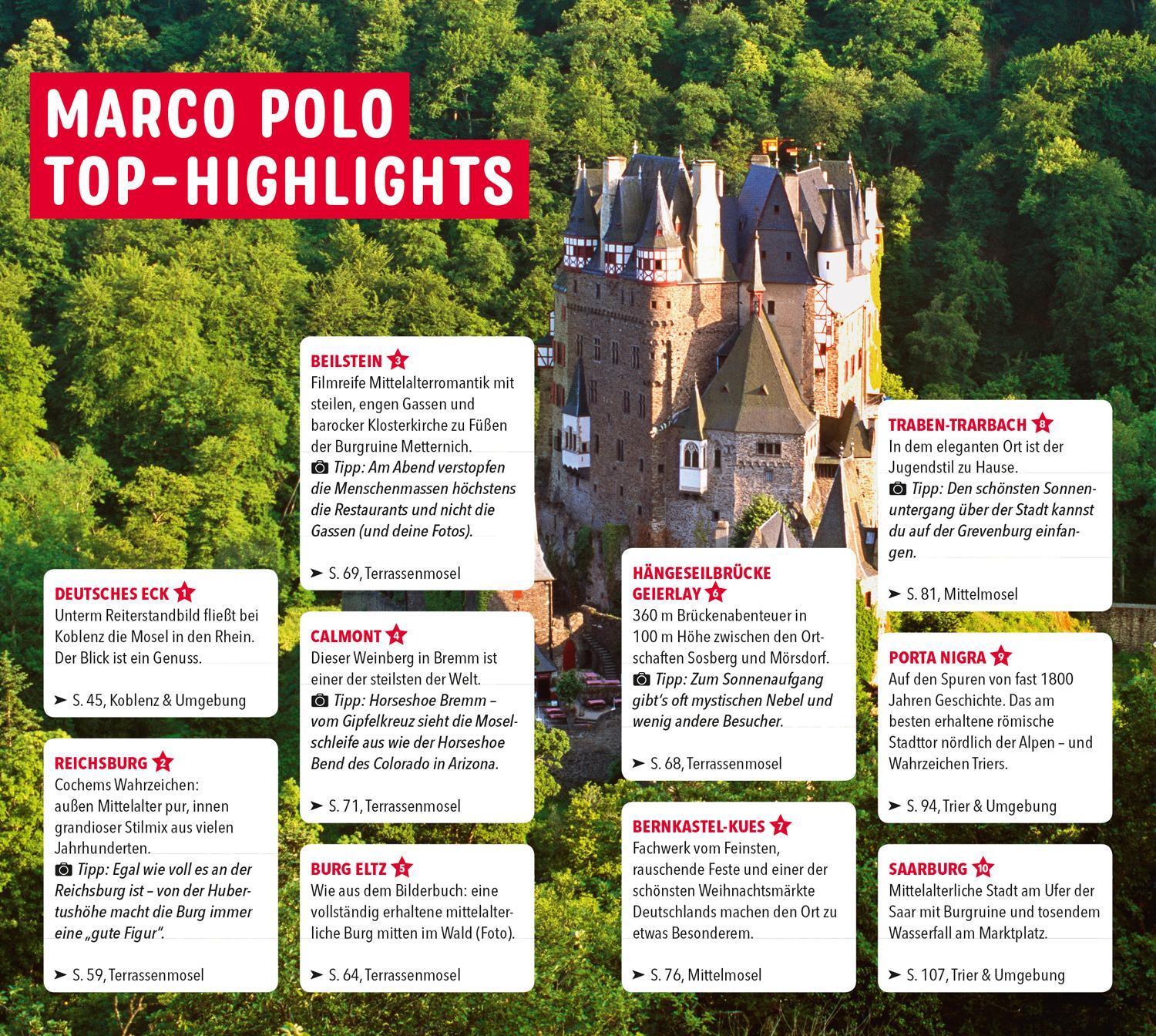 Bild: 9783829719841 | MARCO POLO Reiseführer Mosel | Jana Zieseniß (u. a.) | Taschenbuch