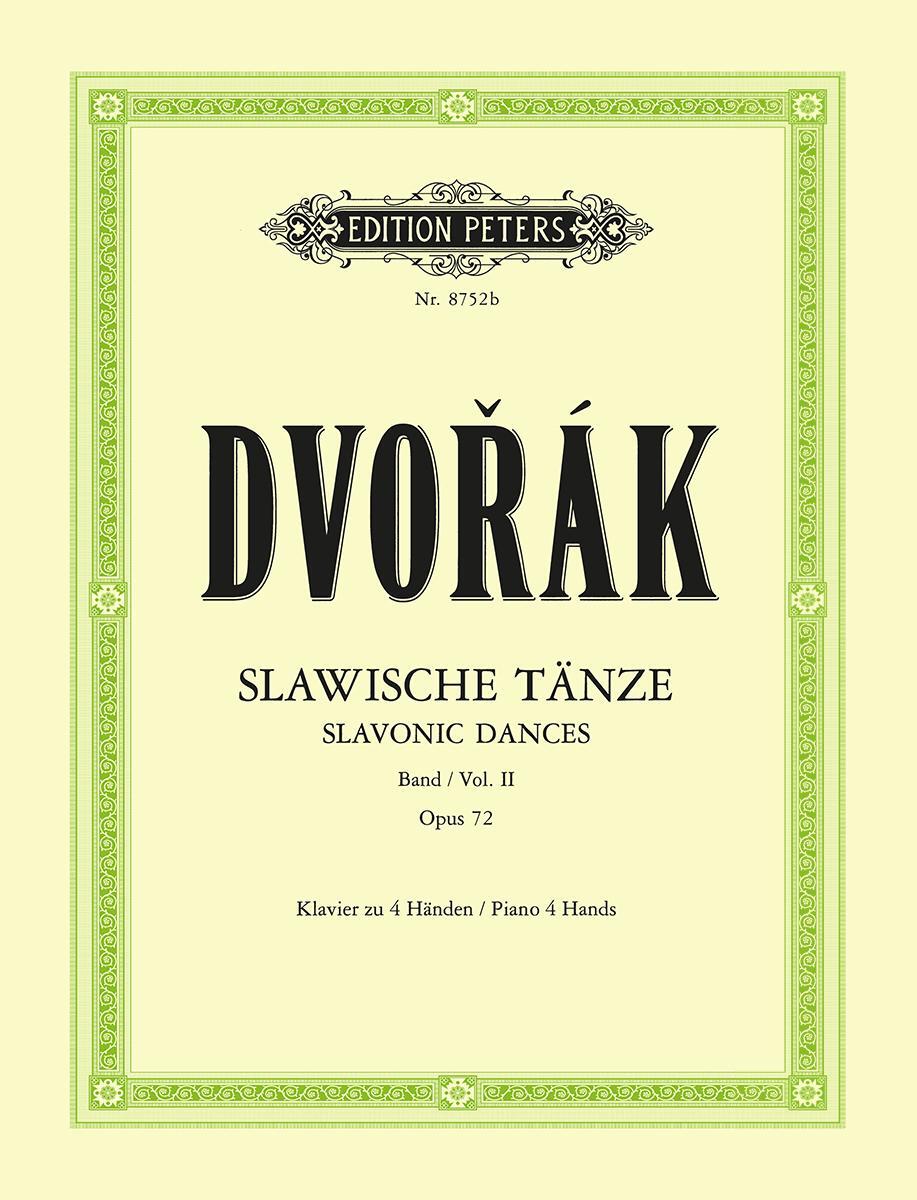 Cover: 9790014070977 | Slavonic Dances for Piano Duet | 8 Dances Op. 72 | Antonin Dvorák