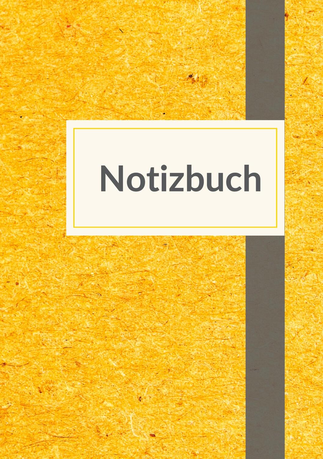 Cover: 9783965424425 | Notizbuch A5 blanko - 100 Seiten 90g/m² - Soft Cover Gelb - FSC Papier