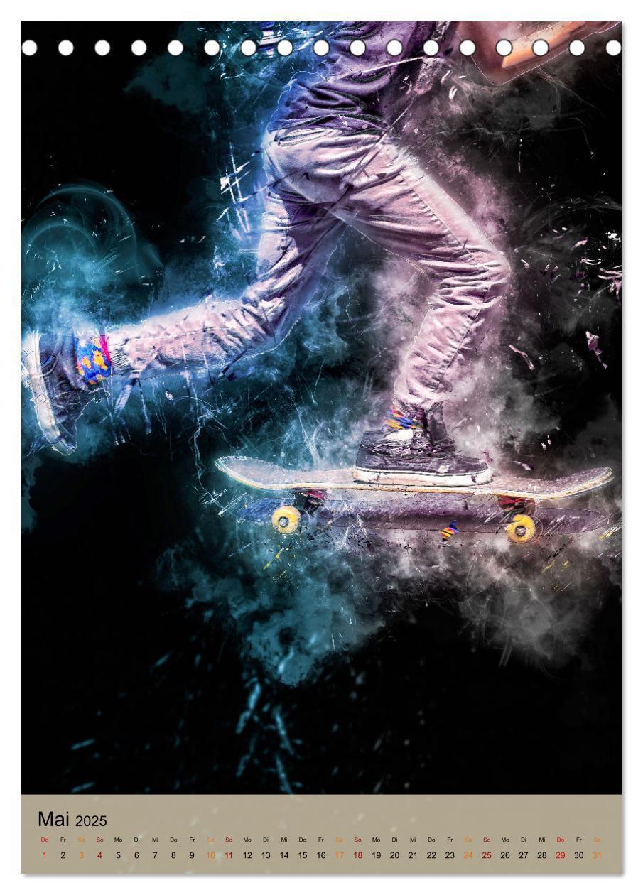 Bild: 9783435928231 | Skateboarding - einfach cool (Tischkalender 2025 DIN A5 hoch),...