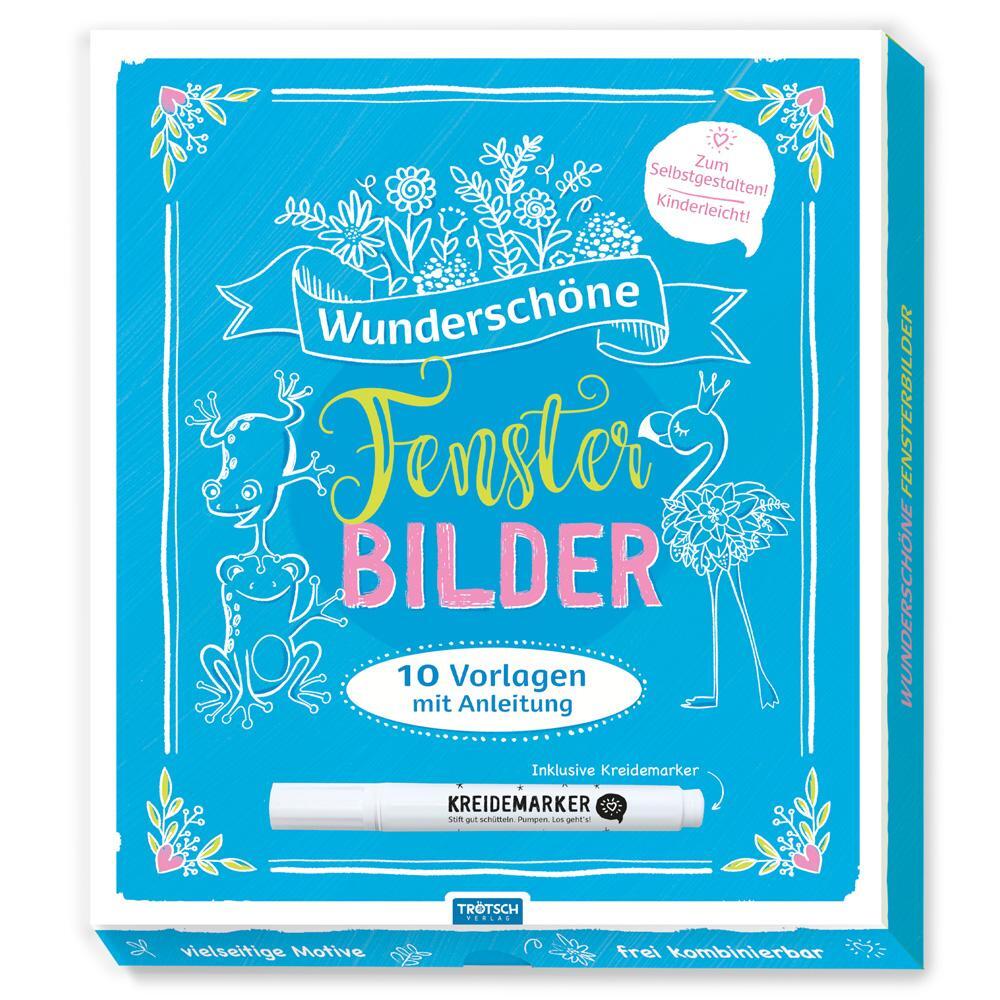 Cover: 9783965523289 | Trötsch Wunderschöne Fensterbilder mit Kreidemarker Mappe mit...