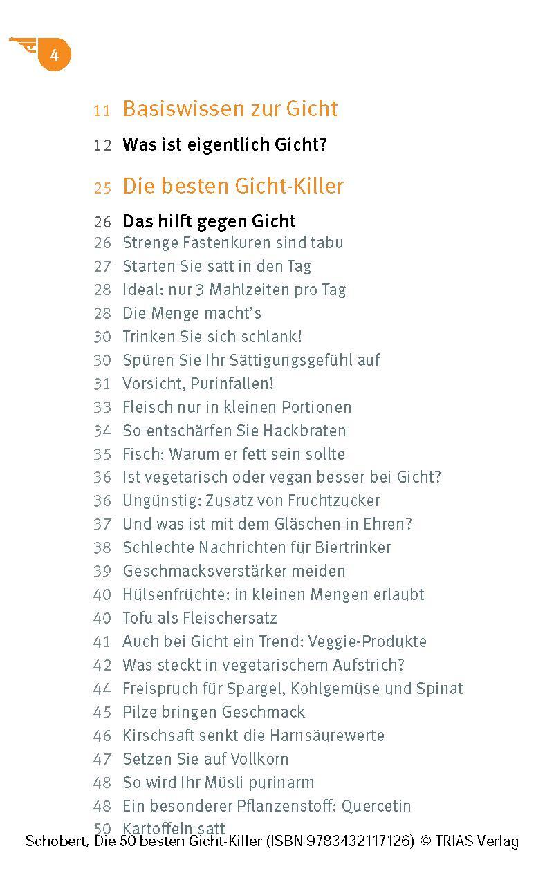 Bild: 9783432117126 | Die 50 besten Gicht-Killer | Astrid Schobert | Taschenbuch | 96 S.