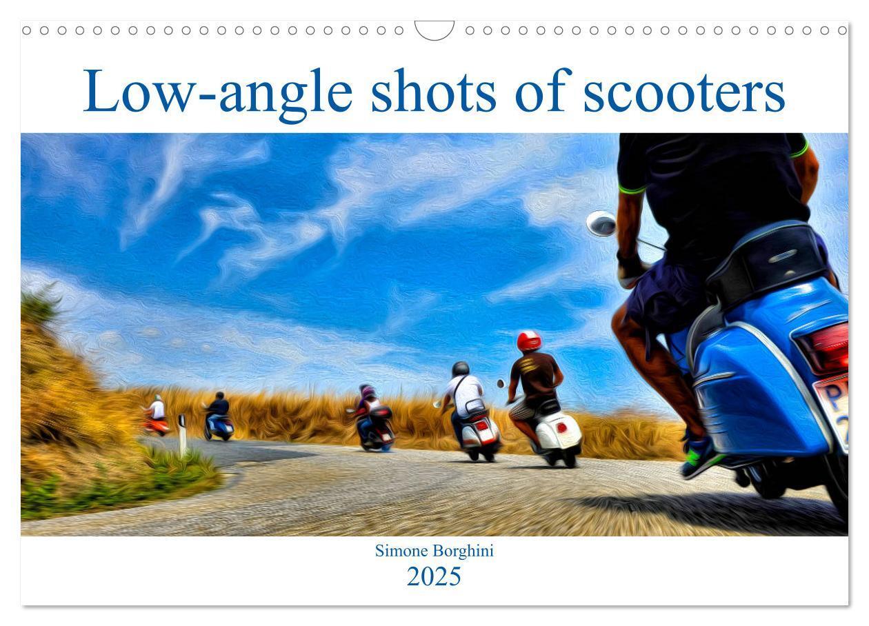 Cover: 9781325949076 | Low-angle shots of scooters (Wall Calendar 2025 DIN A3 landscape),...