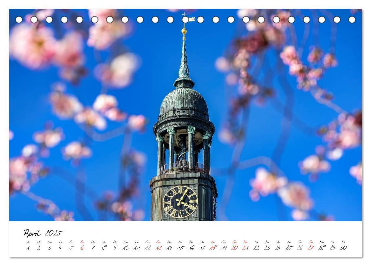 Bild: 9783435583218 | Mit Hamburg durchs Jahr 2025 (Tischkalender 2025 DIN A5 quer),...