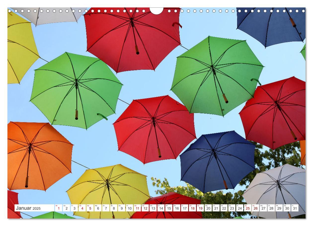 Bild: 9783457200537 | Umbrella Skies - Farbenfrohe Schirme (Wandkalender 2025 DIN A3...