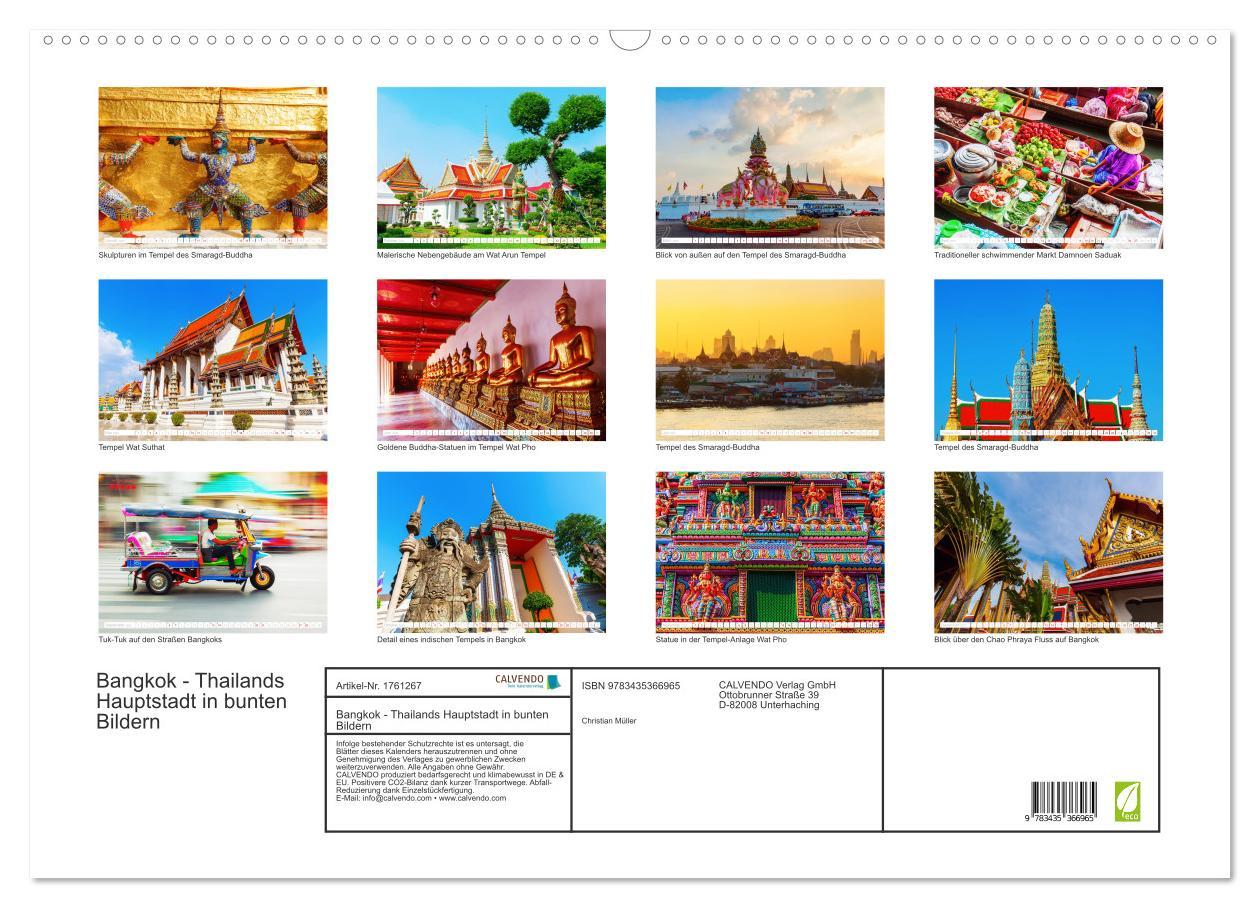 Bild: 9783435366965 | Bangkok - Thailands Hauptstadt in bunten Bildern (Wandkalender 2025...