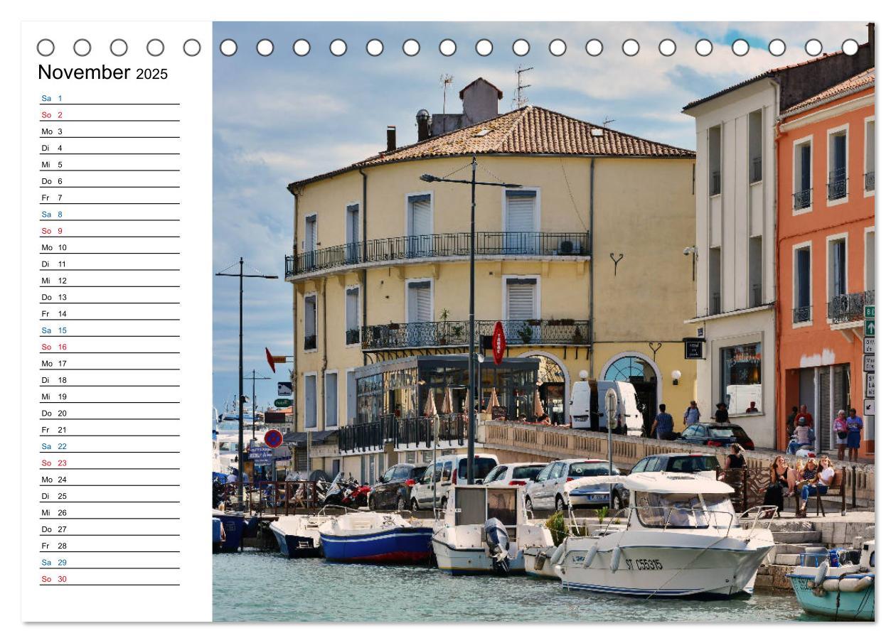 Bild: 9783435444458 | Sète - Das Venedig des Languedoc (Tischkalender 2025 DIN A5 quer),...