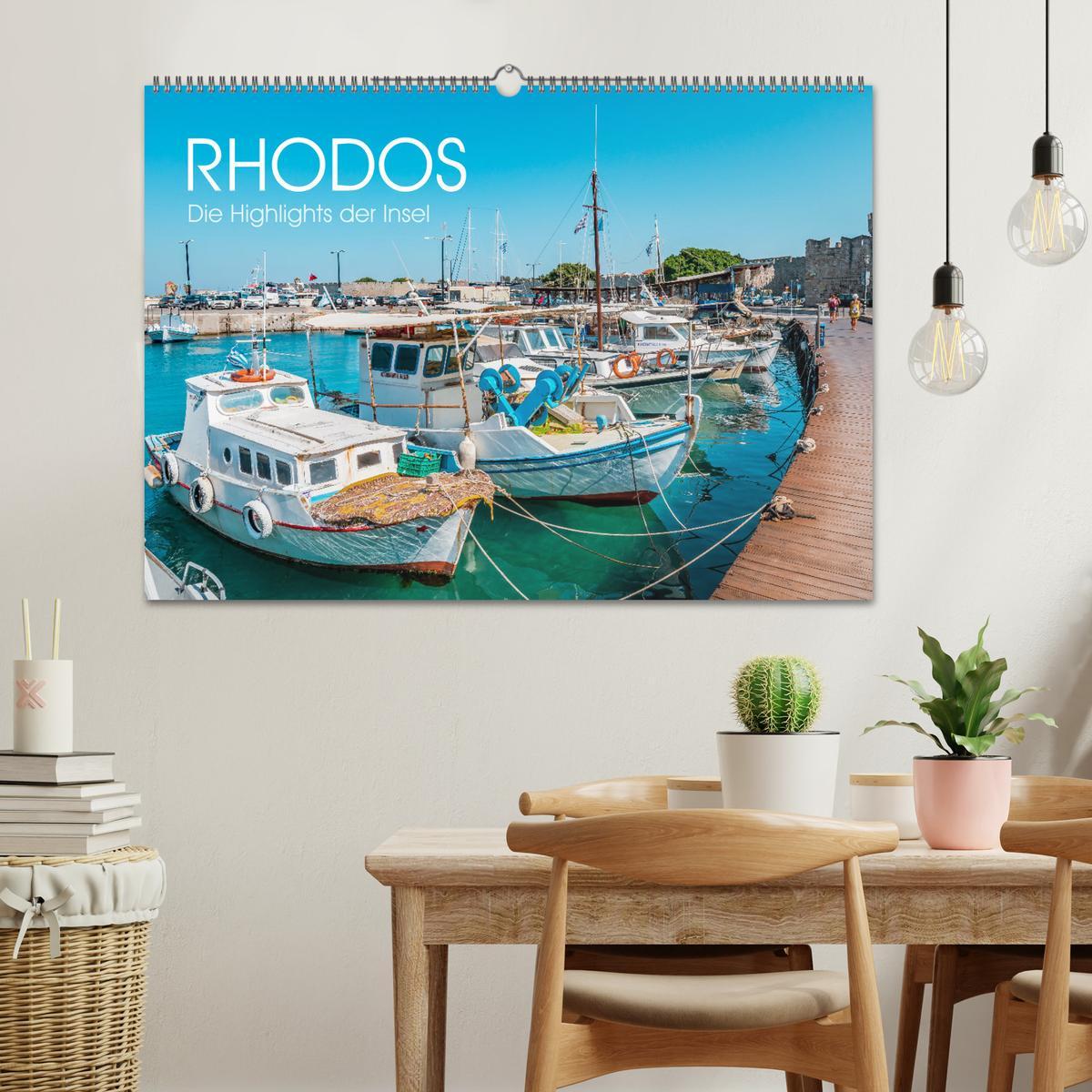 Bild: 9783383926020 | Rhodos - Die Highlights der Insel (Wandkalender 2025 DIN A2 quer),...