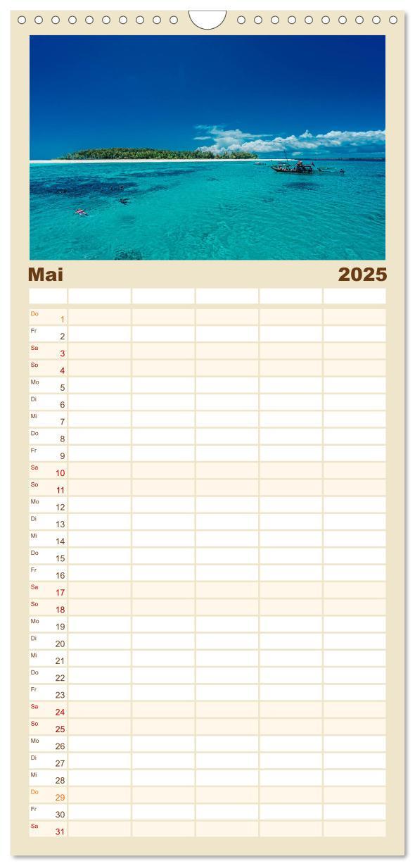 Bild: 9783457126158 | Familienplaner 2025 - Karibu Sansibar mit 5 Spalten (Wandkalender,...