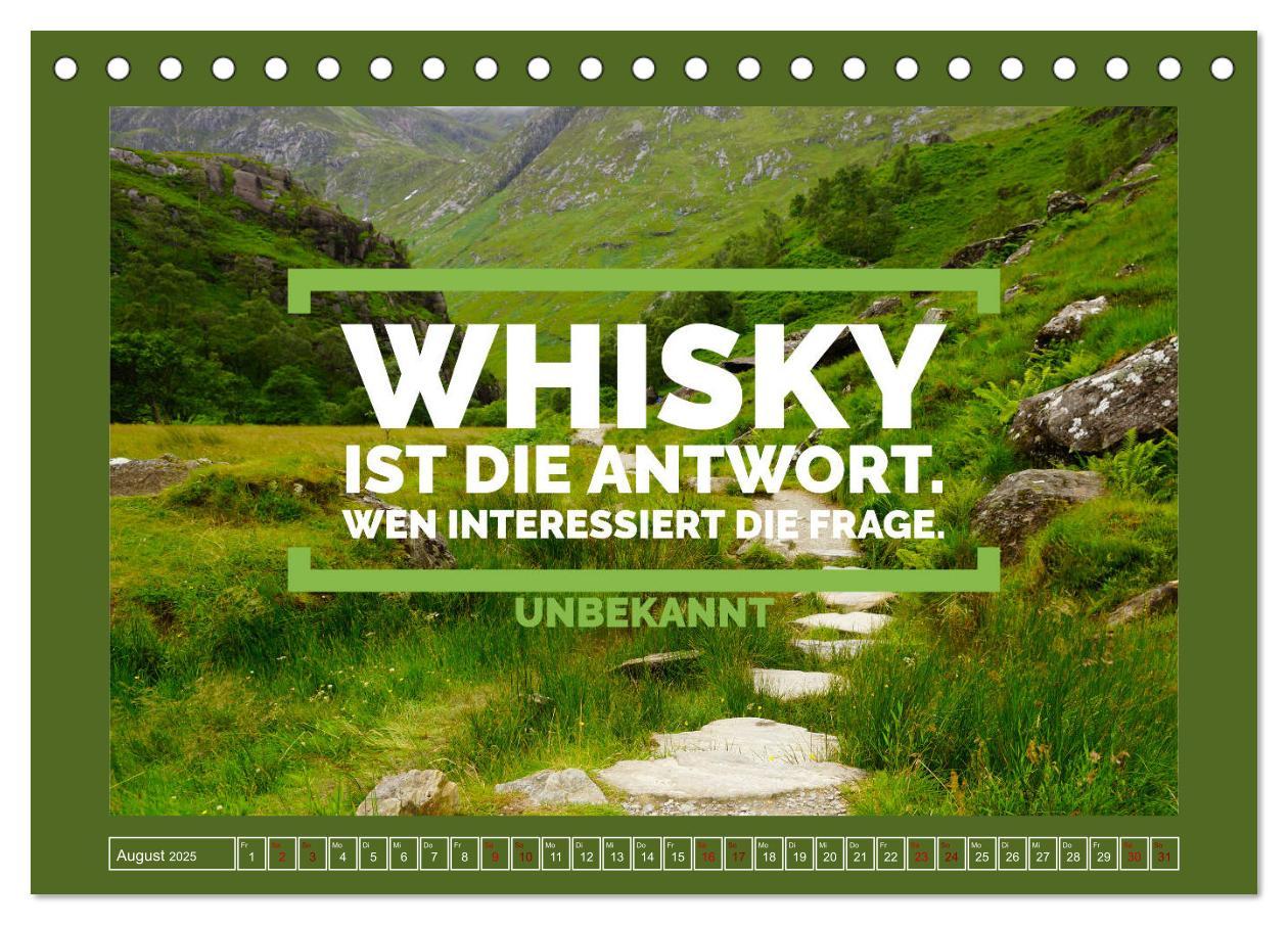 Bild: 9783435134366 | Whisky-Weisheiten (Tischkalender 2025 DIN A5 quer), CALVENDO...