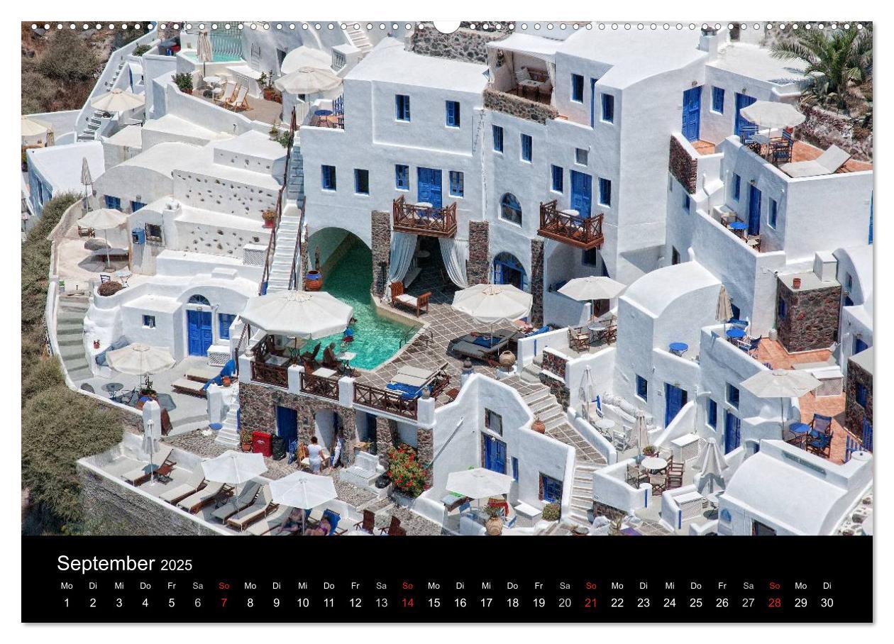 Bild: 9783435563944 | Zauberhaftes Santorin (Wandkalender 2025 DIN A2 quer), CALVENDO...