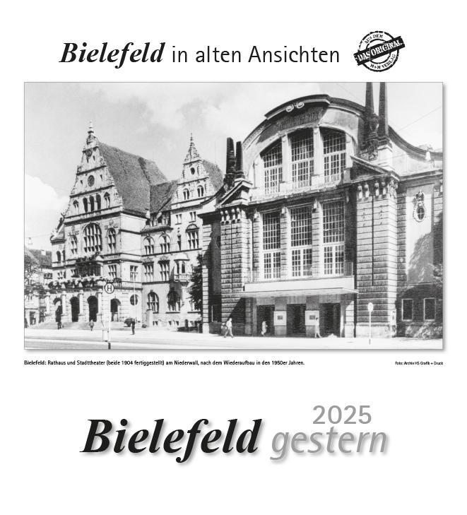 Cover: 9783961665891 | Bielefeld gestern 2025 | Bielefeld in alten Ansichten | Kalender