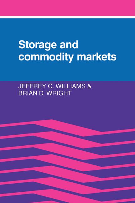 Cover: 9780521023399 | Storage and Commodity Markets | Jeffrey C. Williams (u. a.) | Buch