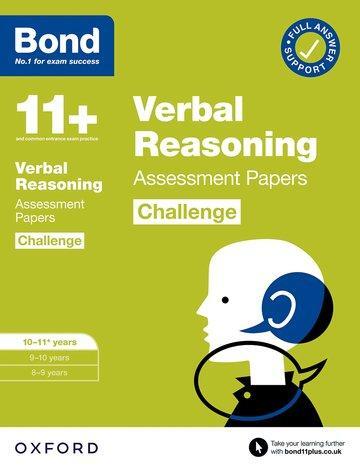 Cover: 9780192778338 | Bond 11+: Bond 11+ Verbal Reasoning Challenge Assessment Papers...