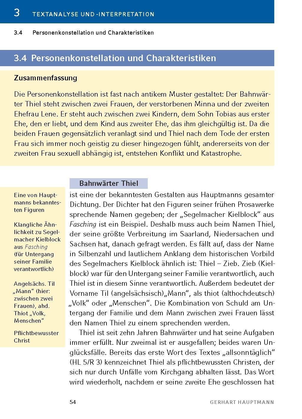 Bild: 9783804421004 | Bahnwärter Thiel - Textanalyse und Interpretation | Gerhart Hauptmann