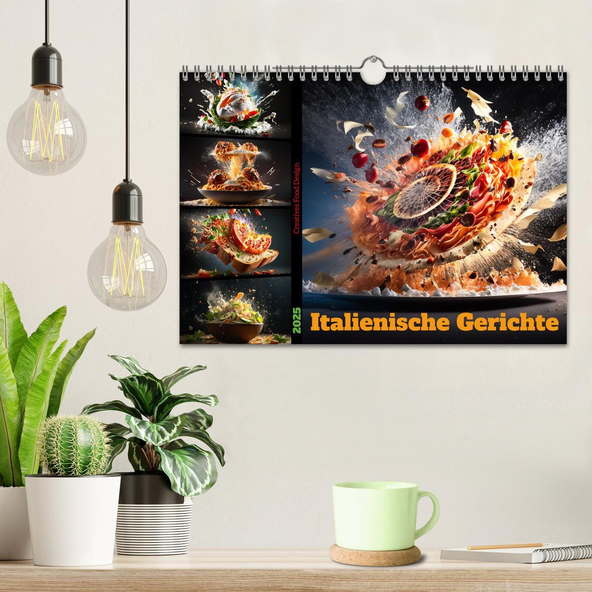 Bild: 9783383866609 | Italienische Gerichte (Wandkalender 2025 DIN A4 quer), CALVENDO...