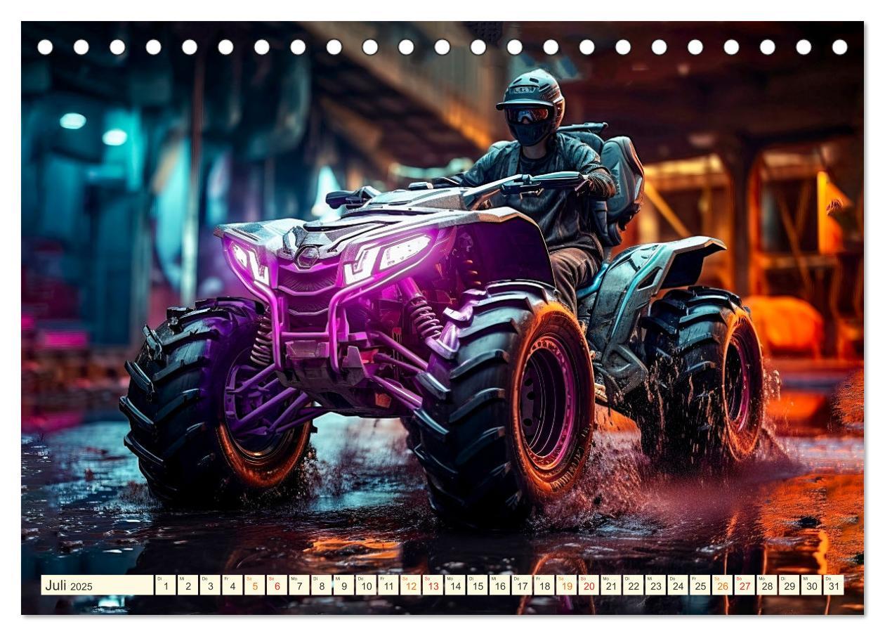 Bild: 9783383890314 | Quad Fantasien (Tischkalender 2025 DIN A5 quer), CALVENDO...