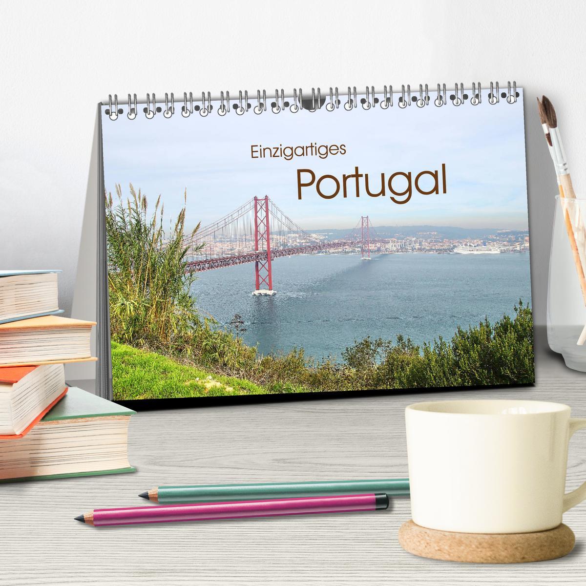 Bild: 9783435233328 | Einzigartiges Portugal (Tischkalender 2025 DIN A5 quer), CALVENDO...