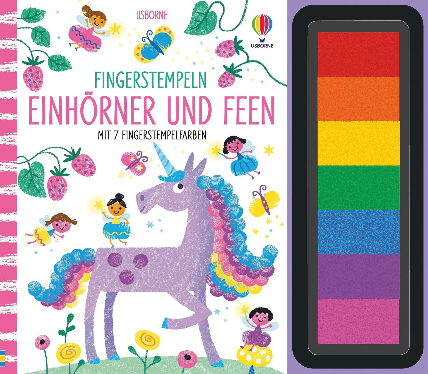 Cover: 9781789416251 | Fingerstempeln: Einhörner und Feen | Fiona Watt | Buch | Spiralbindung