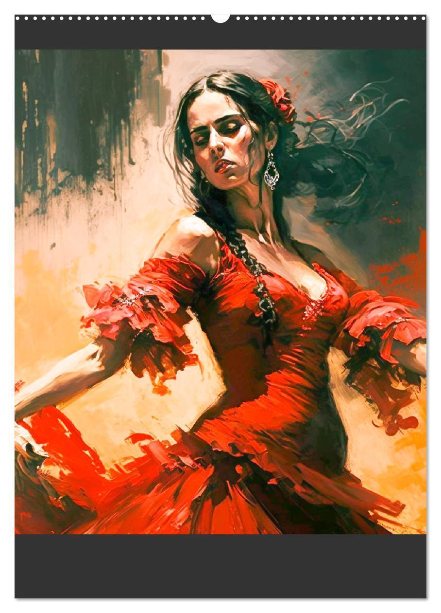 Bild: 9783435872923 | Flamenco. Anmutige Tänzerinnen. Illustrationen (Wandkalender 2025...