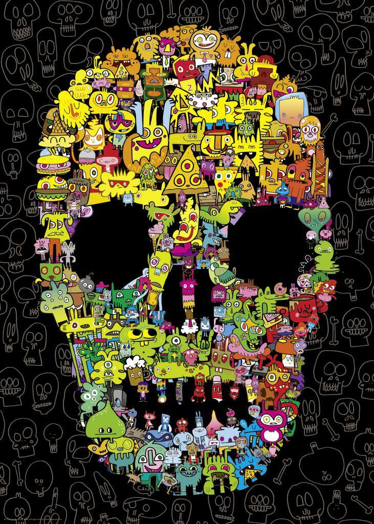 Bild: 4001689298500 | Doodle Skull Puzzle 1000 Teile | Jon Burgerman | Spiel | 29850 | 2020