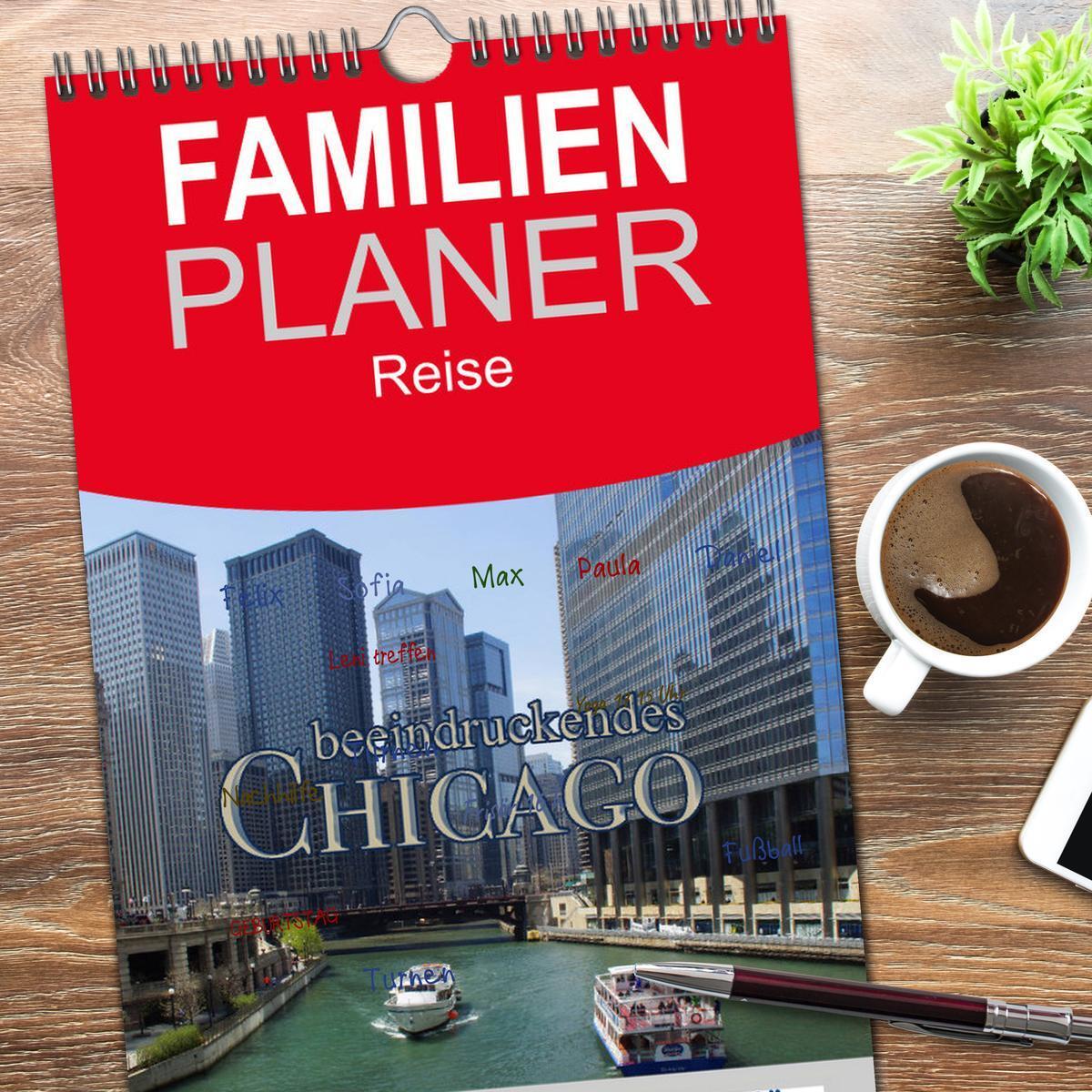 Bild: 9783457108680 | Familienplaner 2025 - beeindruckendes Chicago mit 5 Spalten...