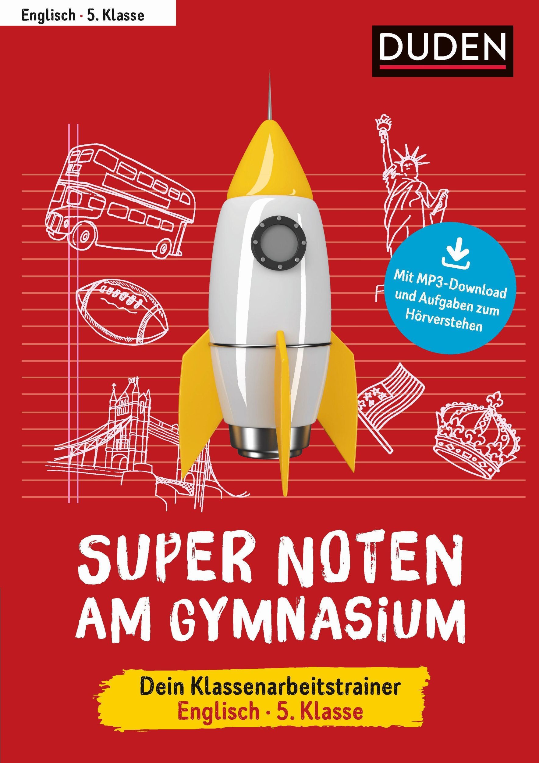 Cover: 9783411727933 | Super Noten am Gymnasium - Dein Klassenarbeitstrainer Englisch 5....