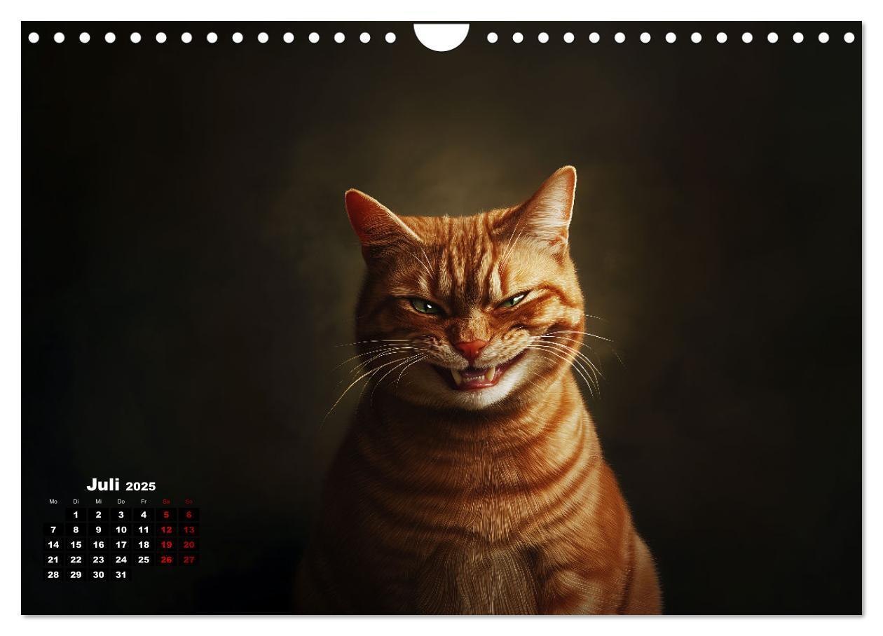 Bild: 9783457201985 | Auch Katzen lachen gern (Wandkalender 2025 DIN A4 quer), CALVENDO...