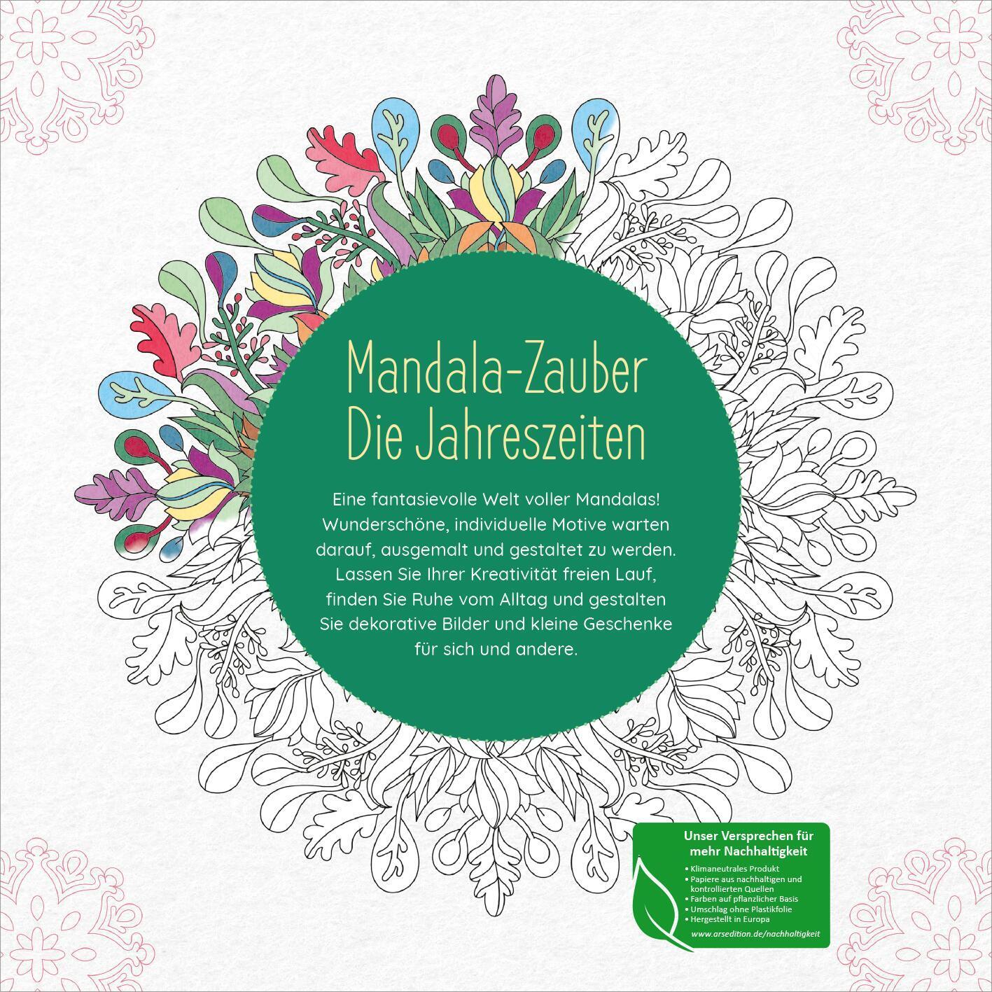 Rückseite: 4014489130871 | Mandala-Zauber - Die Jahreszeiten | Entspannte Ausmal-Momente | Buch