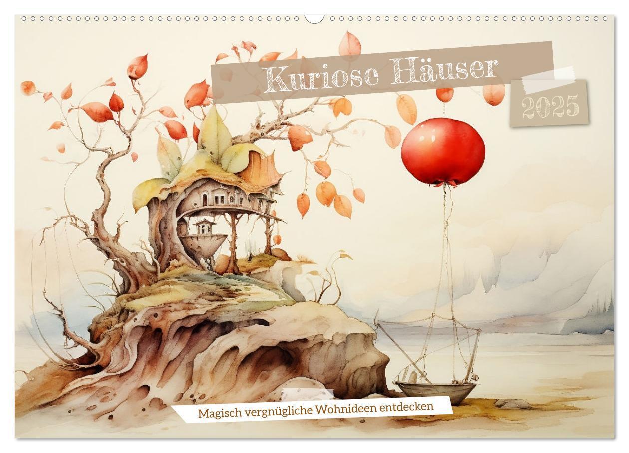 Cover: 9783383834714 | Kuriose Häuser (Wandkalender 2025 DIN A2 quer), CALVENDO...