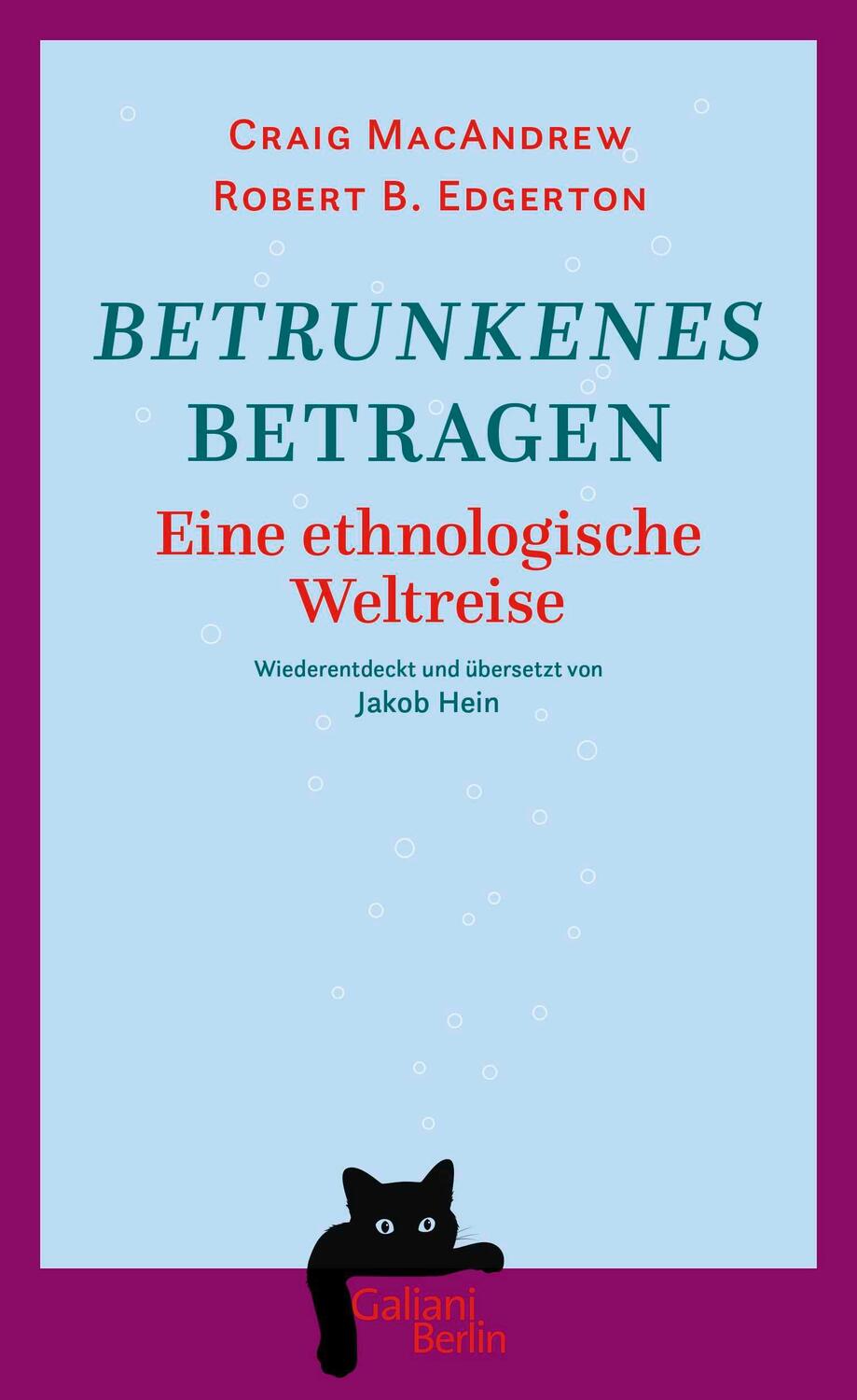 Cover: 9783869713038 | Betrunkenes Betragen | Craig Macandrew (u. a.) | Buch | 304 S. | 2024