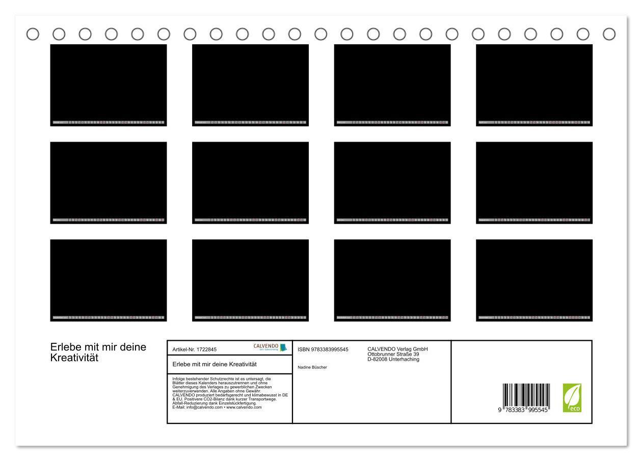 Bild: 9783383995545 | Erlebe mit mir deine Kreativität (Tischkalender 2025 DIN A5 quer),...