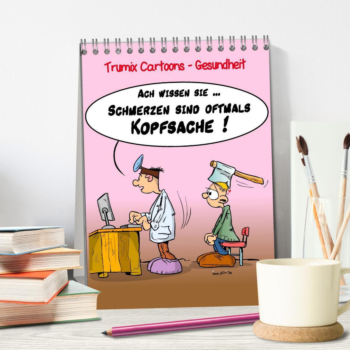 Bild: 9783457045312 | Trumix Cartoons - Gesundheit (Tischkalender 2025 DIN A5 hoch),...