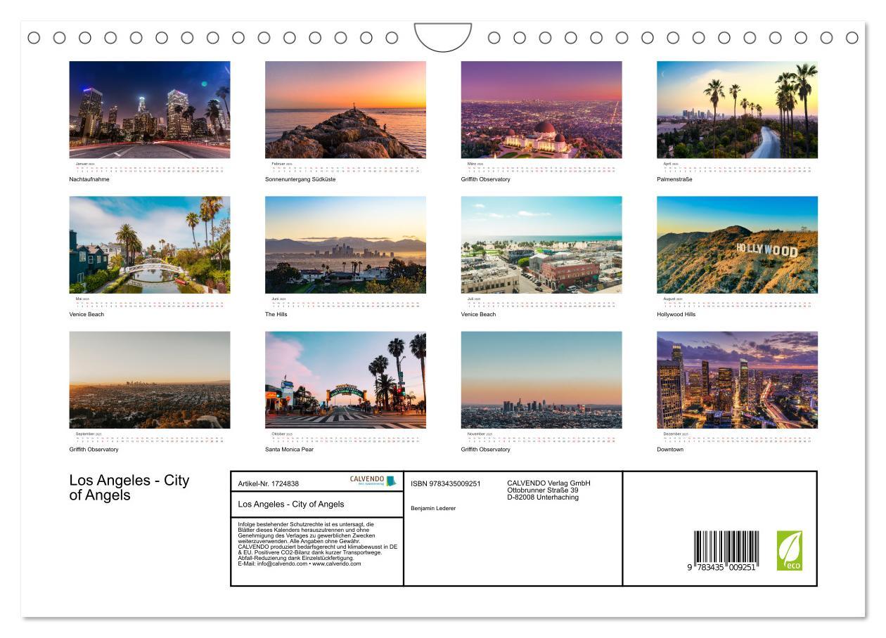 Bild: 9783435009251 | Los Angeles - City of Angels (Wandkalender 2025 DIN A4 quer),...