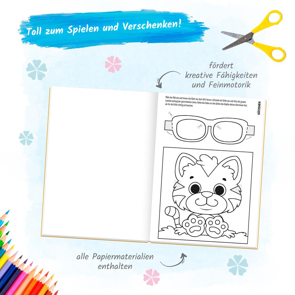 Bild: 9783988021328 | Trötsch Malbuch Bastelbuch Bunte Mal- und Basteltiere Heimische...