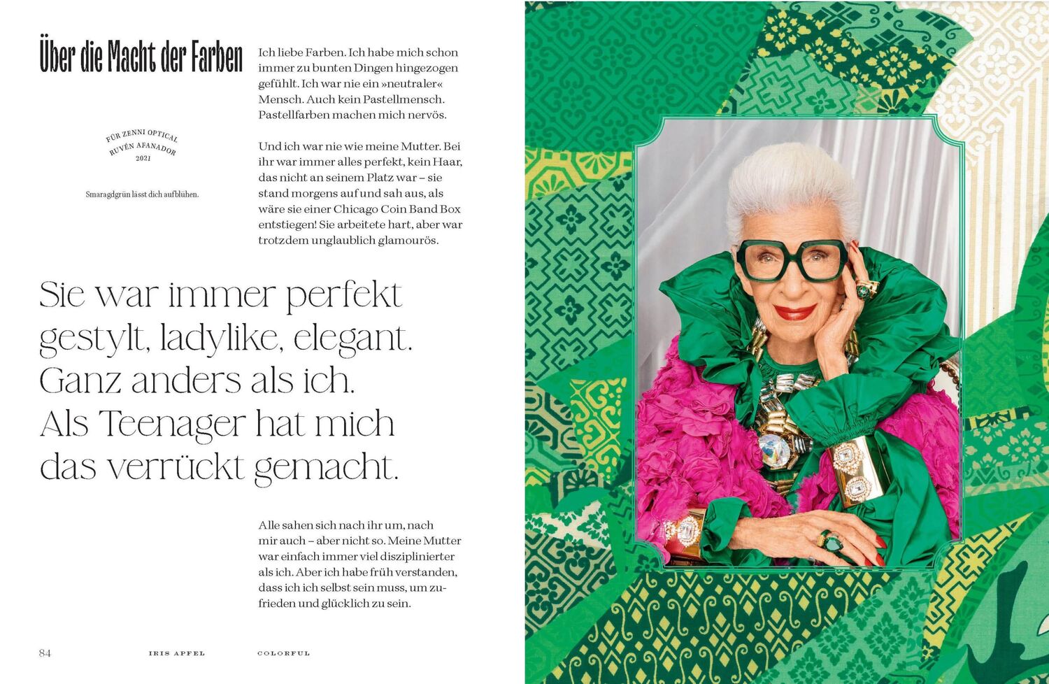 Bild: 9783791393018 | Colorful - Iris Apfel | Iris Apfel | Buch | 288 S. | Deutsch | 2024