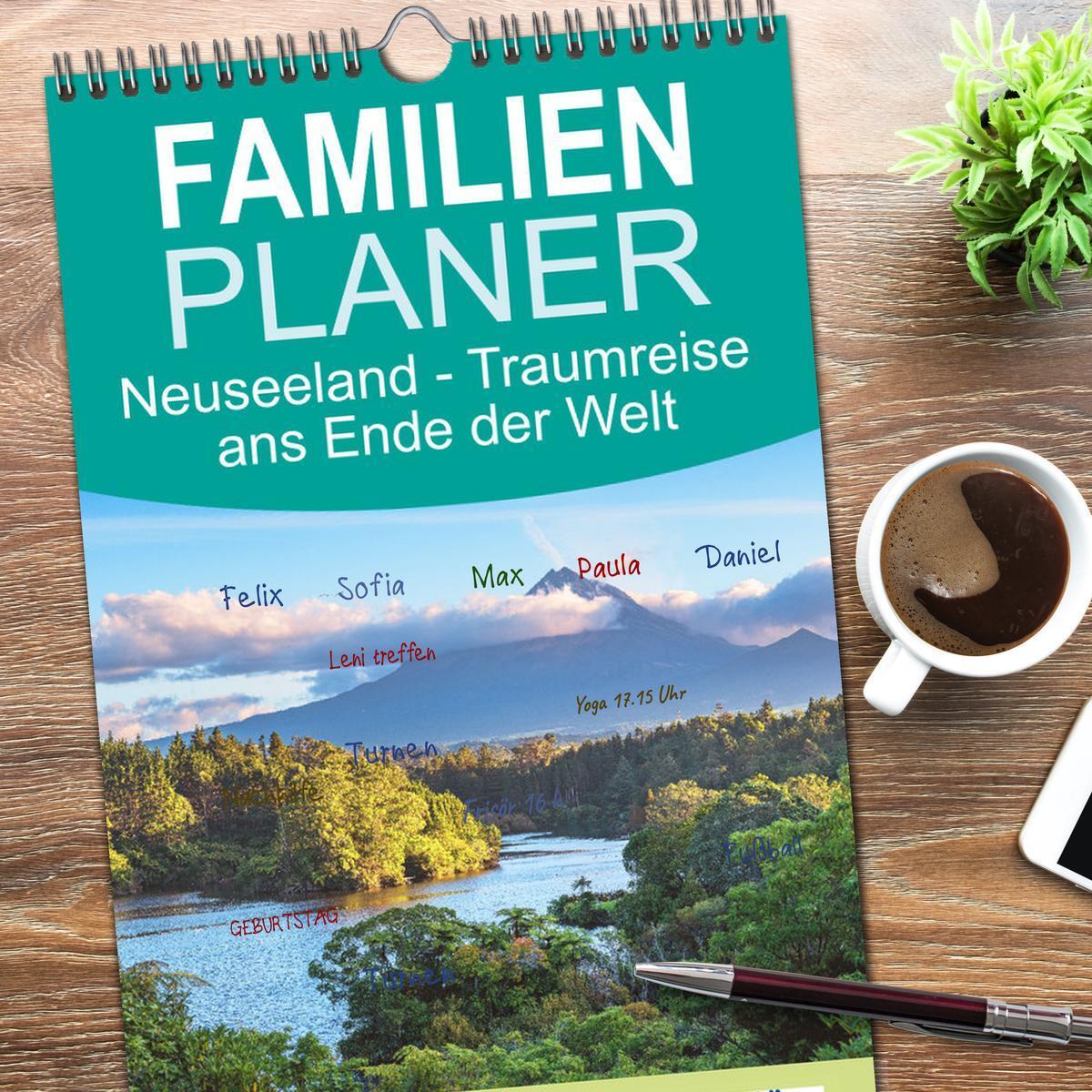 Bild: 9783457191231 | Familienplaner 2025 - Neuseeland - Traumreise ans Ende der Welt mit...