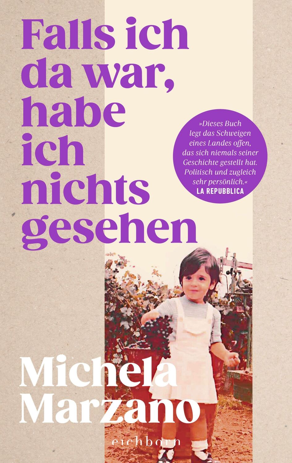 Cover: 9783847901501 | Falls ich da war, habe ich nichts gesehen | Michela Marzano | Buch