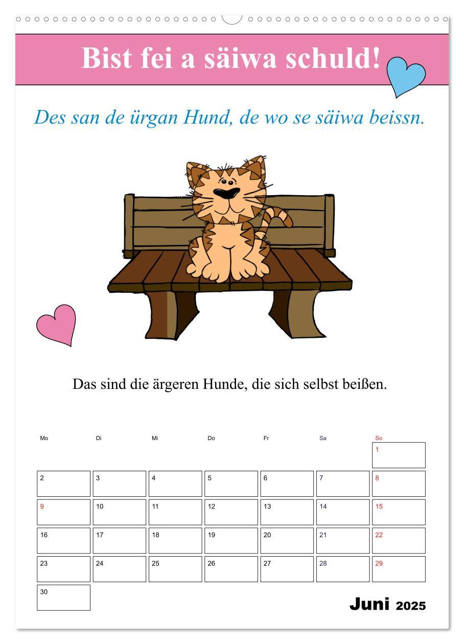 Bild: 9783457038918 | So a Schmarrn! Bairische Mundart (Wandkalender 2025 DIN A2 hoch),...